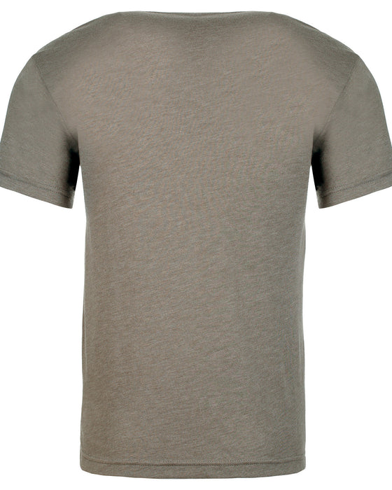 Rear and Blank view of the Unisex Triblend T-Shirt