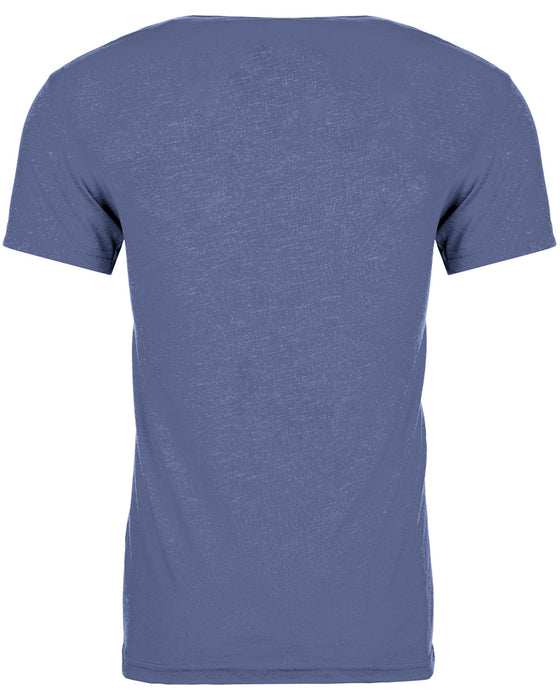 Rear and Blank view of the Unisex Triblend T-Shirt