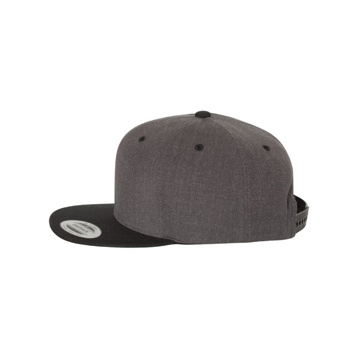 Left view of the Premium Flat Bill Snapback Cap - 