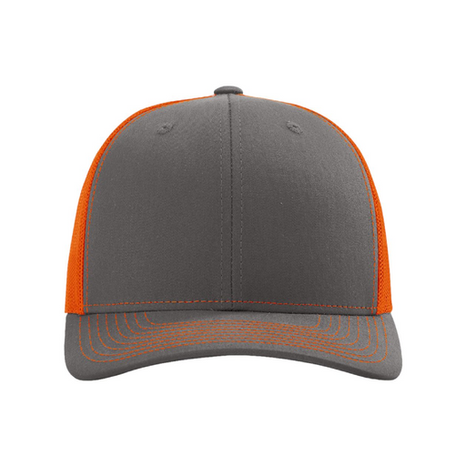 Front view of the Richardson Snapback Trucker Cap - 