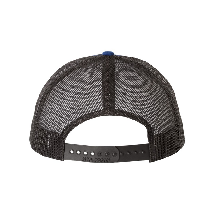Rear view of the Richardson Snapback Trucker Cap - 