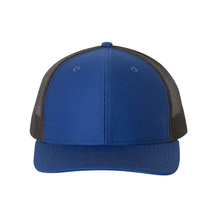 Front view of the Richardson Snapback Trucker Cap - 