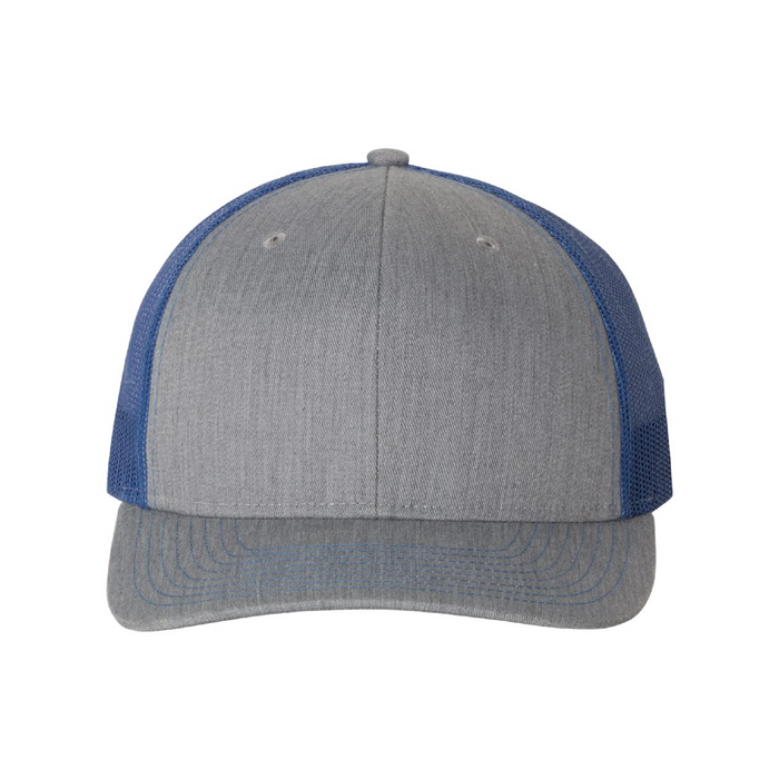 Front view of the Richardson Snapback Trucker Cap - 