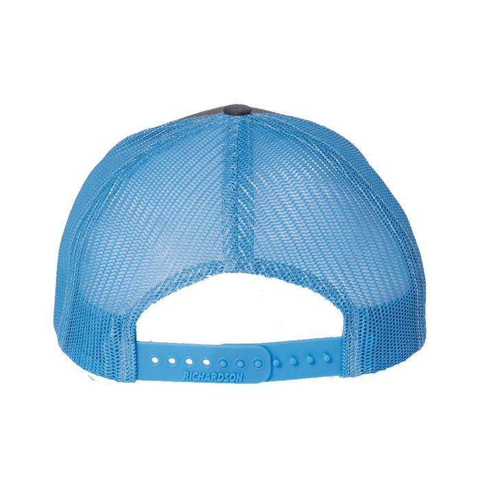 Rear view of the Richardson Snapback Trucker Cap - 