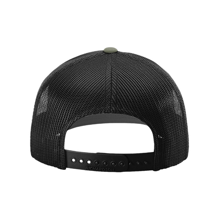 Rear view of the Richardson Snapback Trucker Cap - 