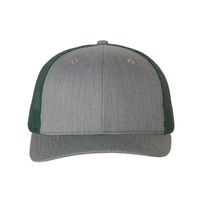 Front view of the Richardson Snapback Trucker Cap - 