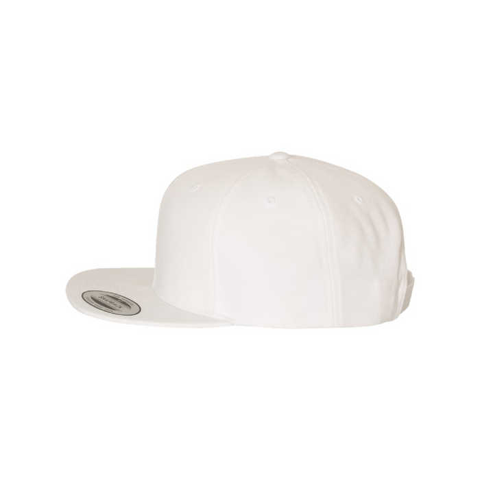 Left view of the Premium Flat Bill Snapback Cap - 