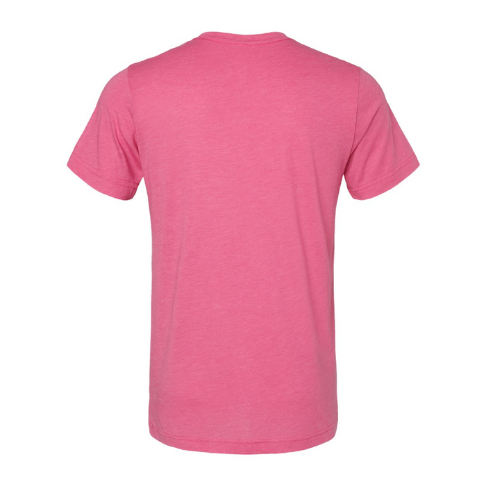 Rear view of the BELLA + CANVAS Triblend Tee -