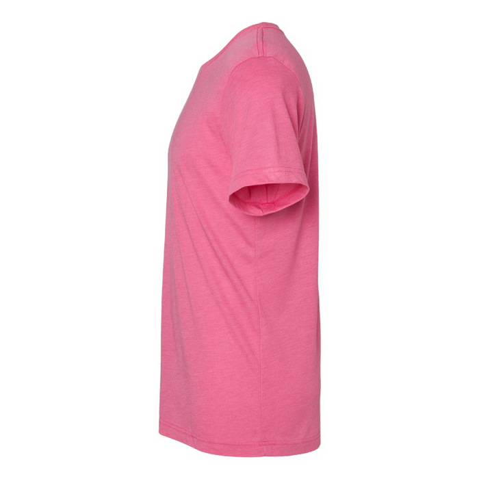 Left view of the BELLA + CANVAS Triblend Tee -