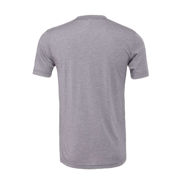 Rear view of the BELLA + CANVAS Triblend Tee -