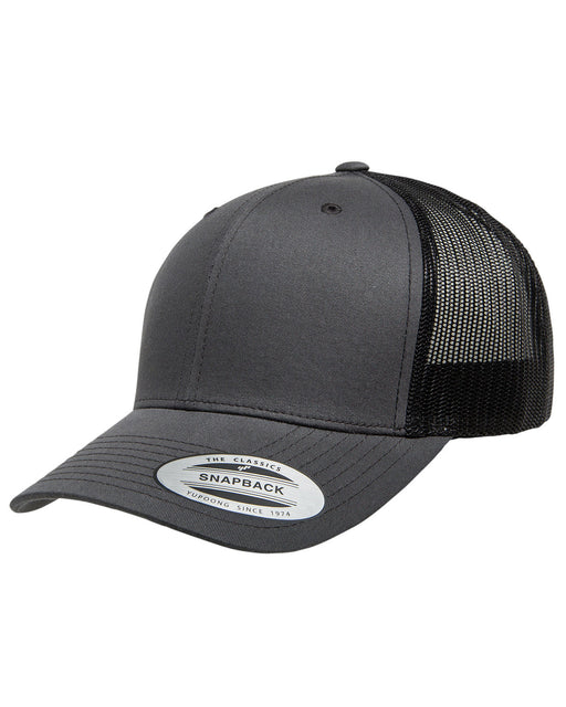 Front and Blank view of the Yupoong Adult Retro Trucker Cap