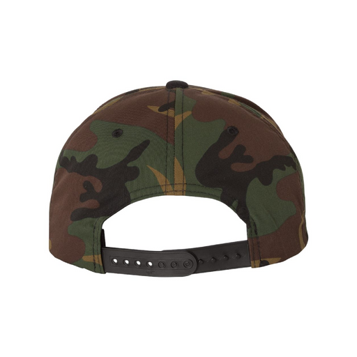 Rear view of the Premium Flat Bill Snapback Cap - 