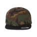 Front view of the Premium Flat Bill Snapback Cap - 
