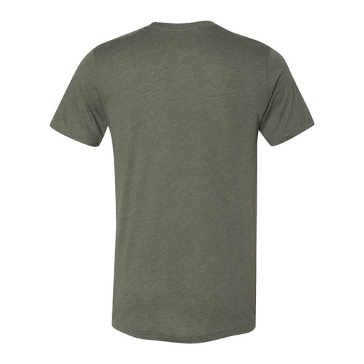 Rear view of the BELLA + CANVAS Triblend Tee -