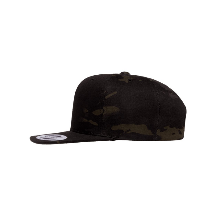 Left view of the Premium Flat Bill Snapback Cap - 