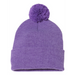 Rear view of the 12" Pom-Pom Cuffed Beanie - 