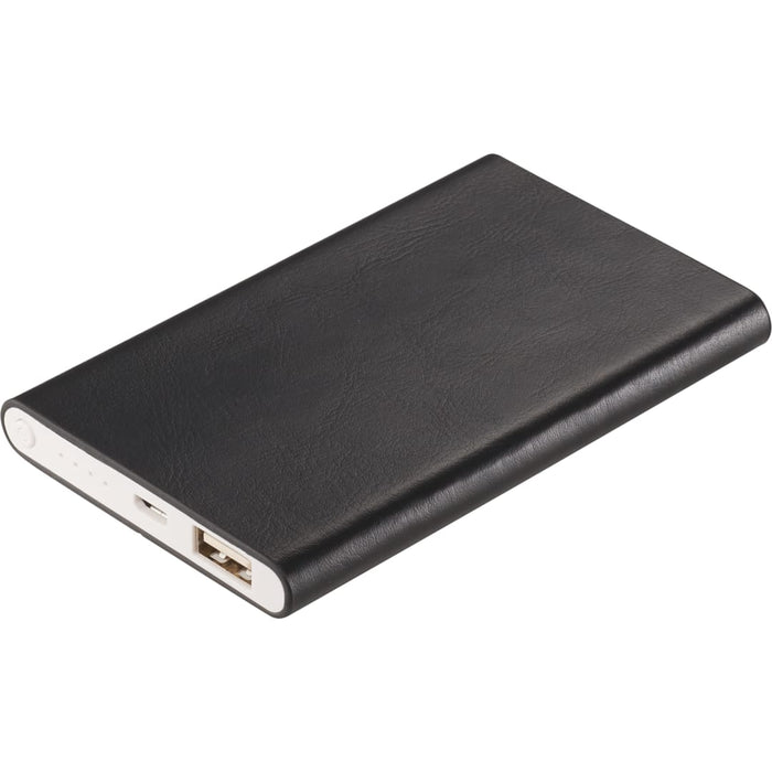 Angle-Right and Blank view of the UL Listed Abruzzo 4,000 mAh Power Bank