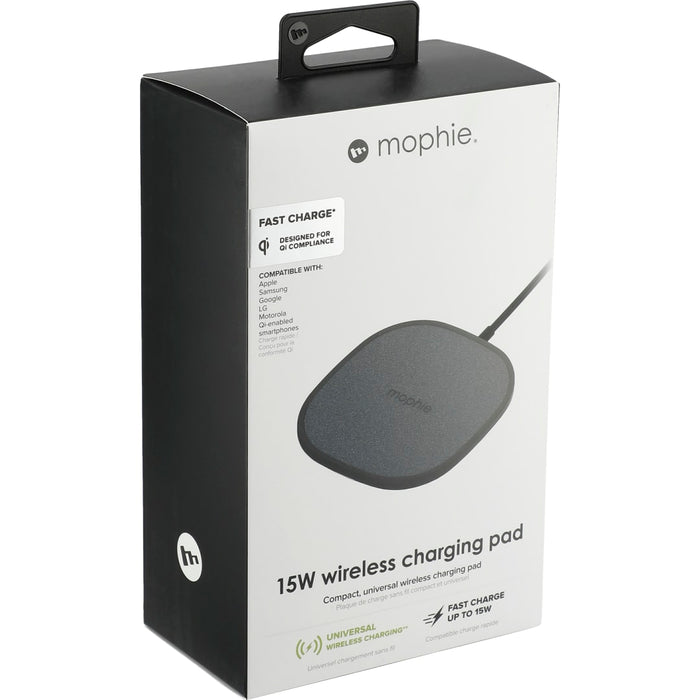 Angle-Right view of the mophie® 15W Wireless Charging Pad