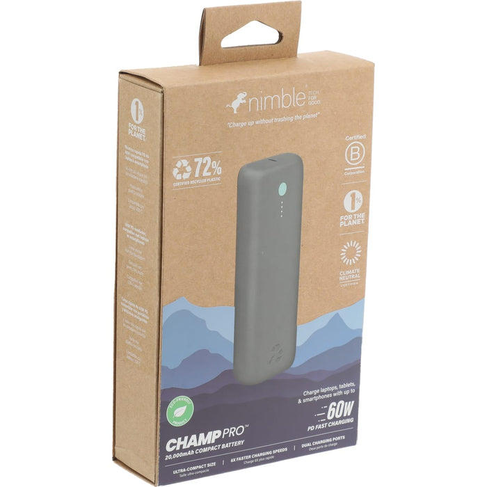 Angle-Right and Blank view of the Champ Pro 20000 mAh PD Power Bank