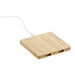 Angle-Right and Blank view of the FSC Bamboo Wireless Charging Pad with Dual Outputs