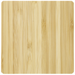 Front and Blank view of the FSC Bamboo Wireless Charging Pad with Dual Outputs