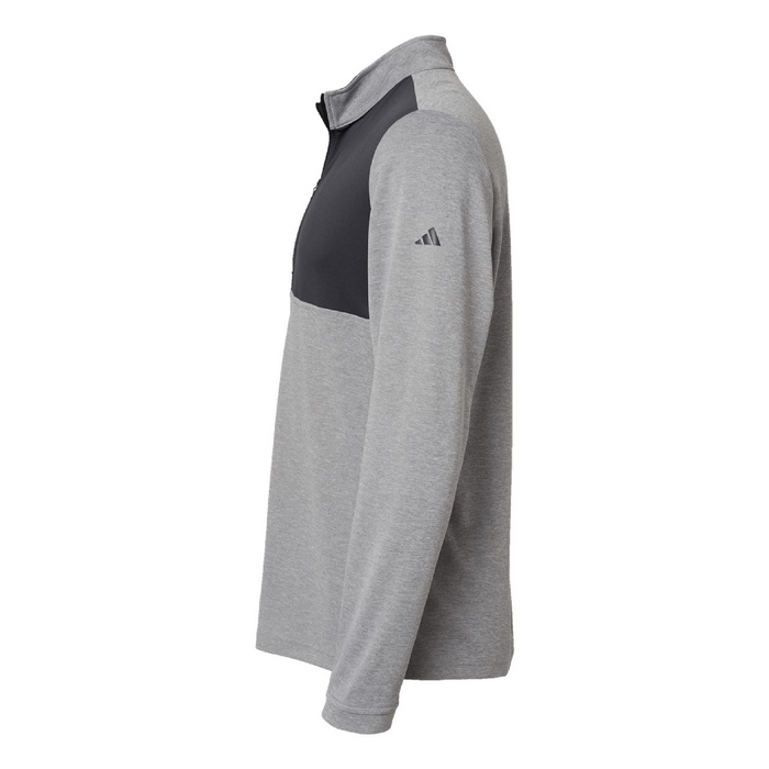 Left view of the Adidas Lightweight Quarter-Zip Pullover - 
