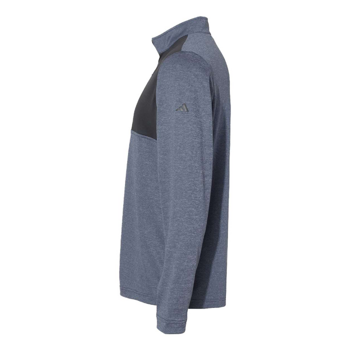 Left view of the Adidas Lightweight Quarter-Zip Pullover - 