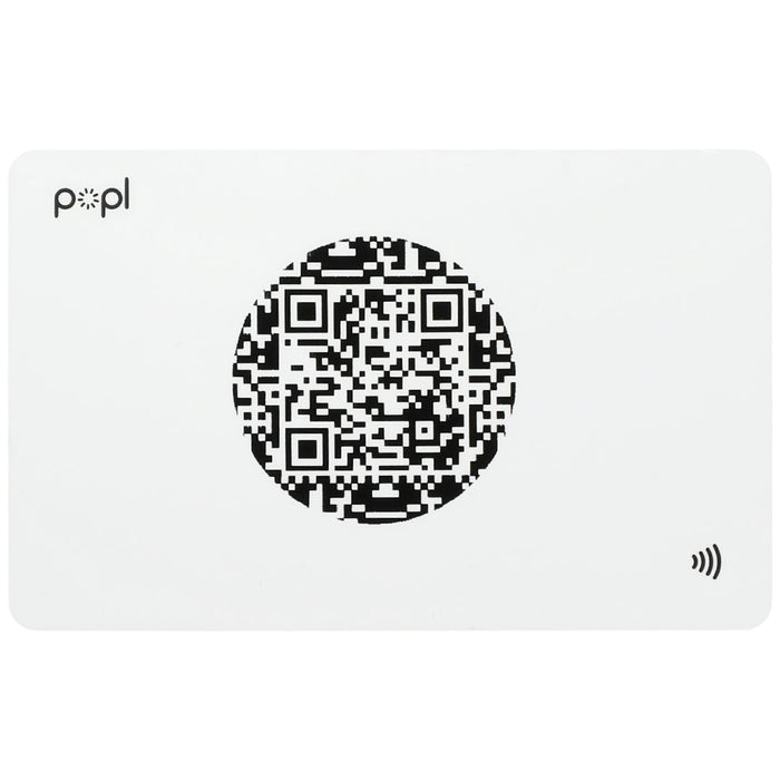 Back view of the Popl Digital Business Card