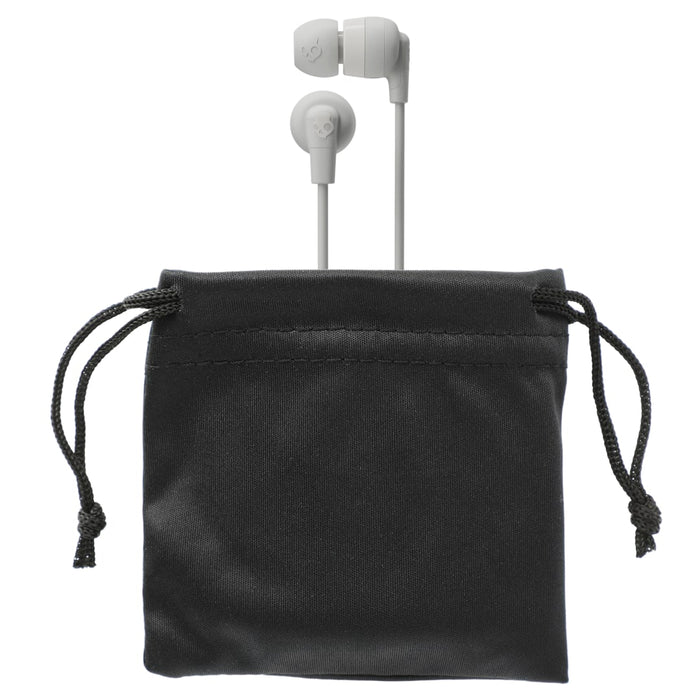 Front and Blank view of the Skullcandy Ink'd Plus Earbuds with Microphone