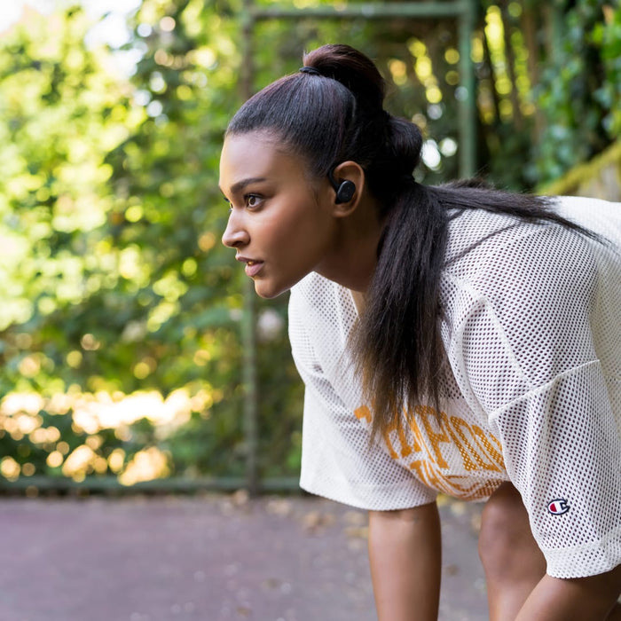 Left-Side view of the Skullcandy Push Active True Wireless Sport Earbuds