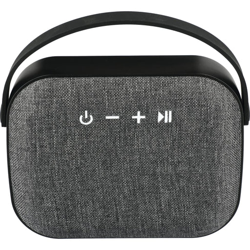 Front and Blank view of the Woven Fabric Bluetooth Speaker