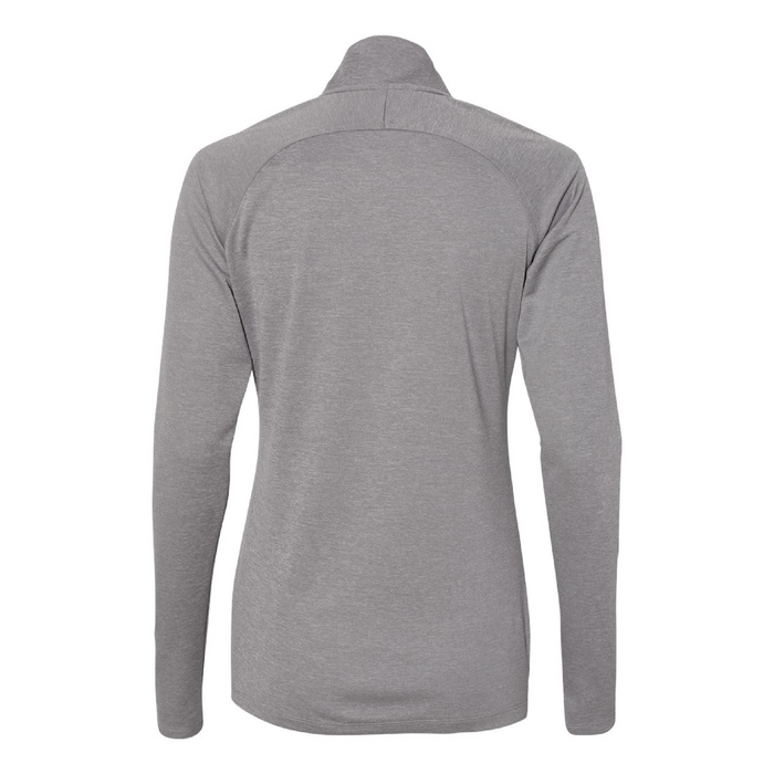Rear view of the Adidas Women's Lightweight Quarter-Zip Pullover - 