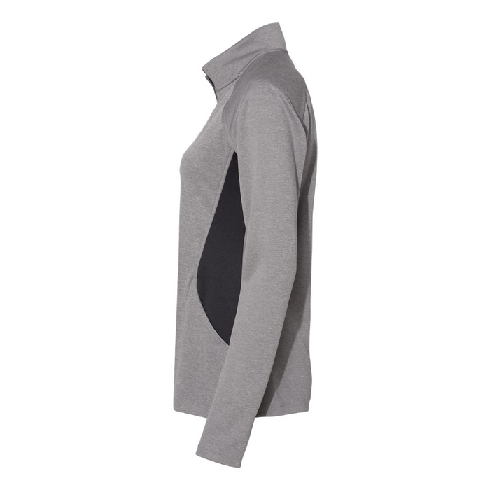 Left view of the Adidas Women's Lightweight Quarter-Zip Pullover - 