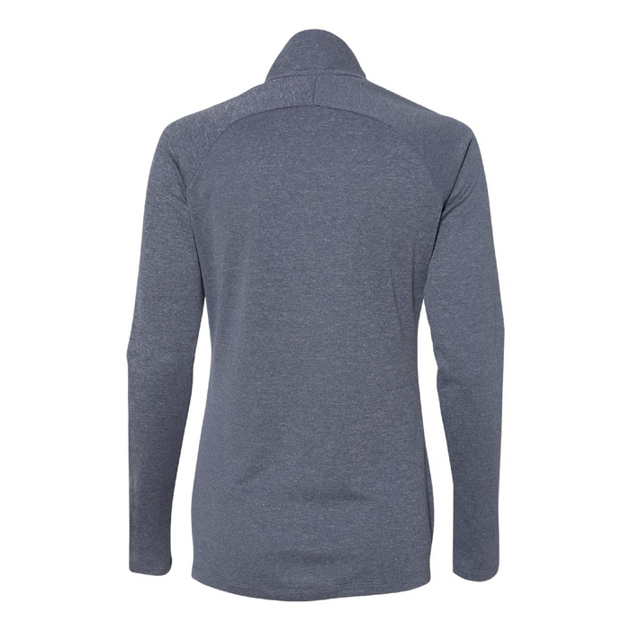 Rear view of the Adidas Women's Lightweight Quarter-Zip Pullover - 