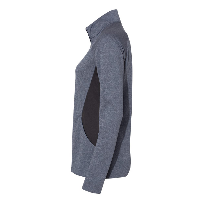 Left view of the Adidas Women's Lightweight Quarter-Zip Pullover - 