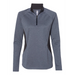 Front view of the Adidas Women's Lightweight Quarter-Zip Pullover - 