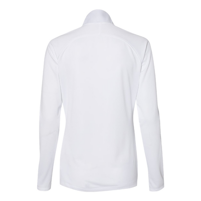Rear view of the Adidas Women's Lightweight Quarter-Zip Pullover - 