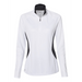 Front view of the Adidas Women's Lightweight Quarter-Zip Pullover - 