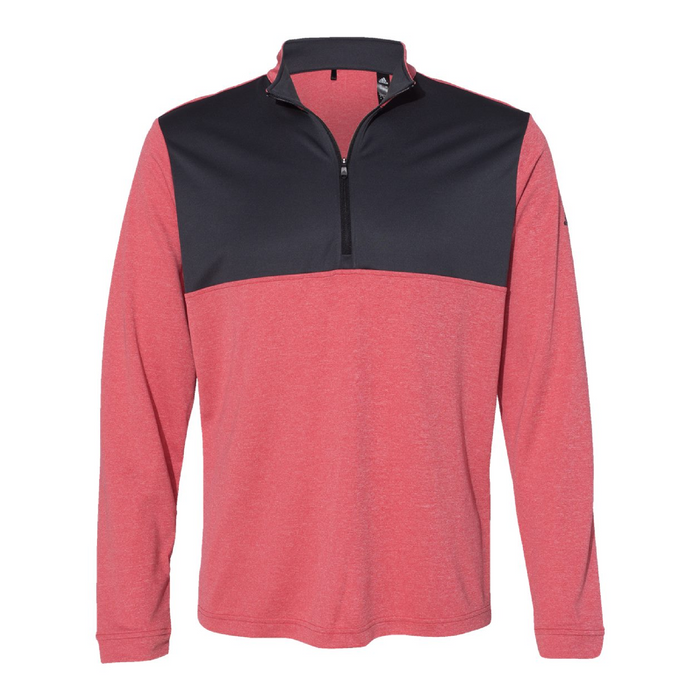 Front view of the Adidas Lightweight Quarter-Zip Pullover - 