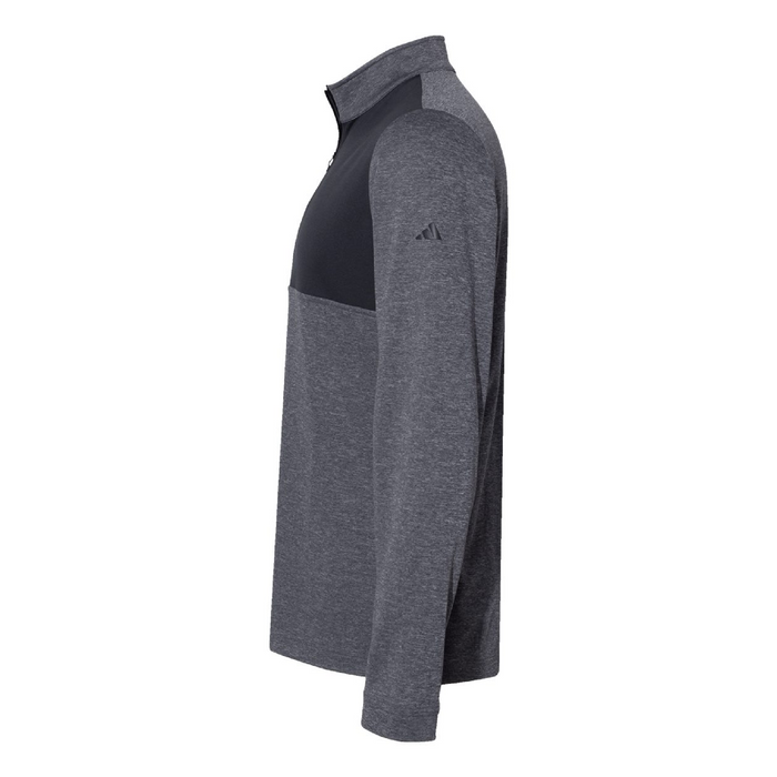 Left view of the Adidas Lightweight Quarter-Zip Pullover - 