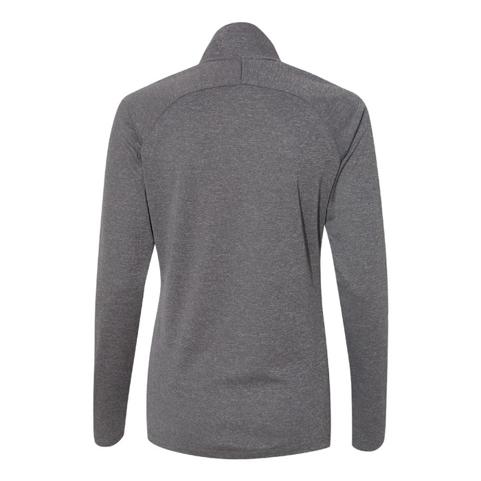 Rear view of the Adidas Women's Lightweight Quarter-Zip Pullover - 