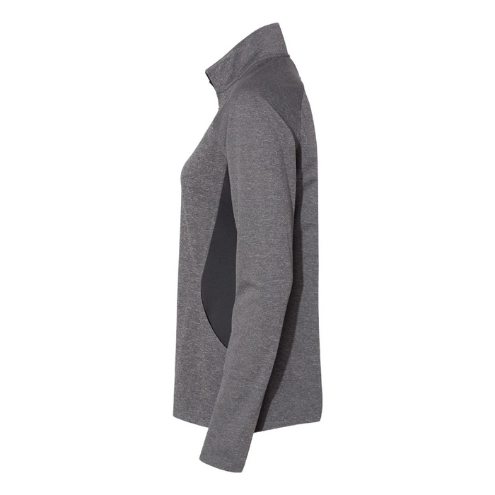 Left view of the Adidas Women's Lightweight Quarter-Zip Pullover - 