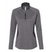 Front view of the Adidas Women's Lightweight Quarter-Zip Pullover - 