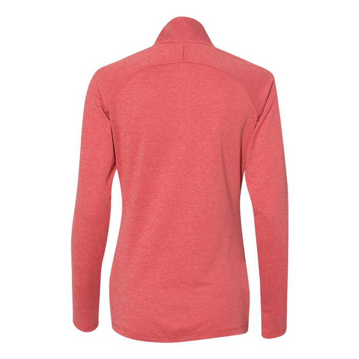 Rear view of the Adidas Women's Lightweight Quarter-Zip Pullover - 