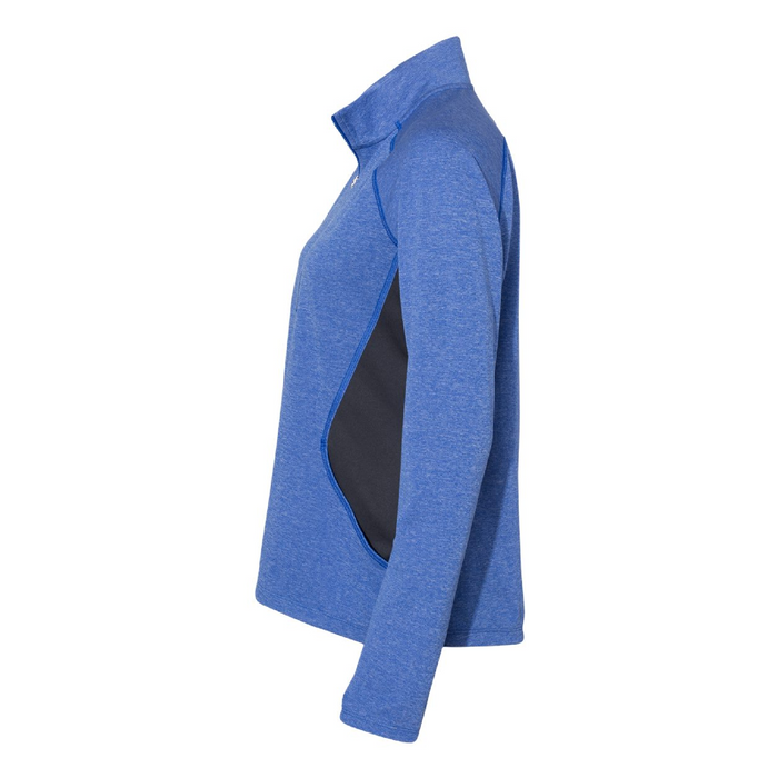 Left view of the Adidas Women's Lightweight Quarter-Zip Pullover - 
