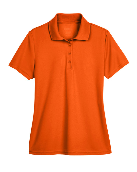 Front and Blank view of the Ladies' Origin Performance Piqué Polo