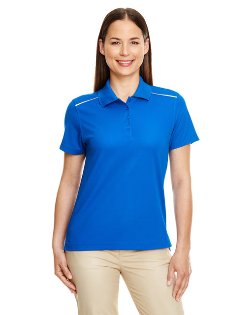 Front and Primary view of the Ladies' Radiant Performance Piqué Polo with Reflective Piping