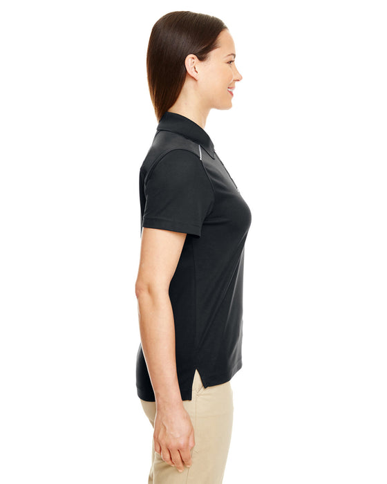 Right view of the Ladies' Radiant Performance Piqué Polo with Reflective Piping