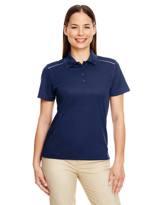 Front and Primary view of the Ladies' Radiant Performance Piqué Polo with Reflective Piping