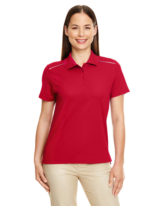 Front and Primary view of the Ladies' Radiant Performance Piqué Polo with Reflective Piping